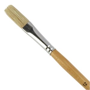 Student Short Handled Flat Hog Brush - Size 12