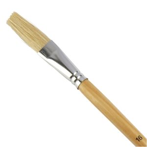 Student Short Handled Flat Hog Brush - Size 16