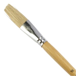 Student Short Handled Flat Hog Brush - Size 18