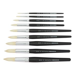 Artist Round Hog Brush Set