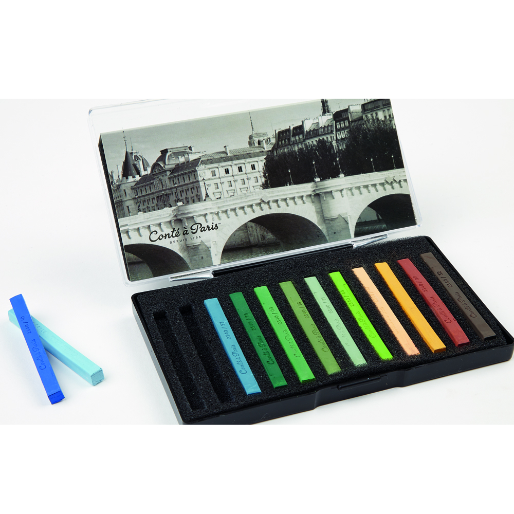 Conte Carres - Landscape Colours. Set of 12