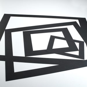 Ready-Made Mounting Frames - Black. Pack of 40