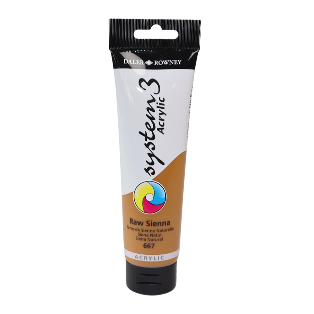 Daler-Rowney System 3 Original Acrylic 150ml Tubes - Raw Sienna