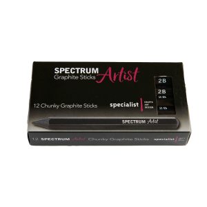 Spectrum Artist Graphite Chunky Sticks - 2B. Pack of 12