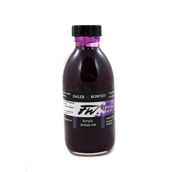 Daler-Rowney FW Acrylic Artists Inks 180ml - Purple Lake