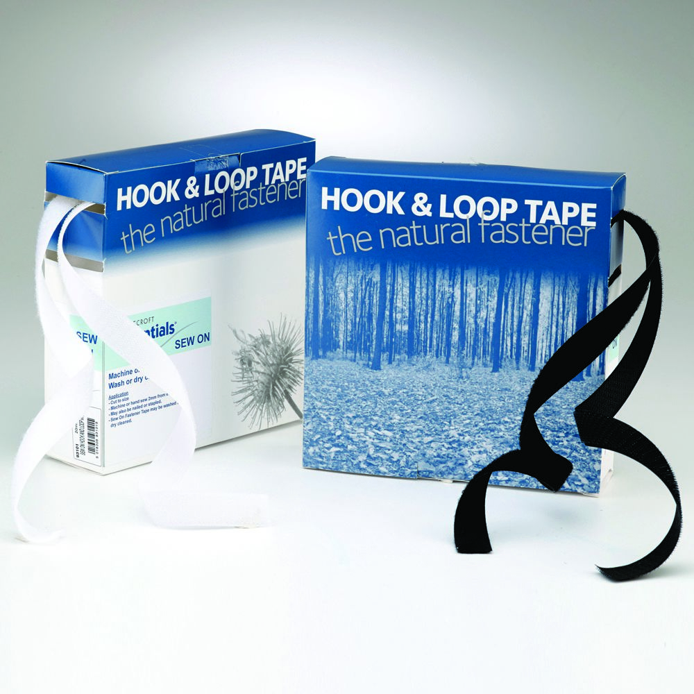 Economy Hook and Loop Tape 20mm x 10m - Black