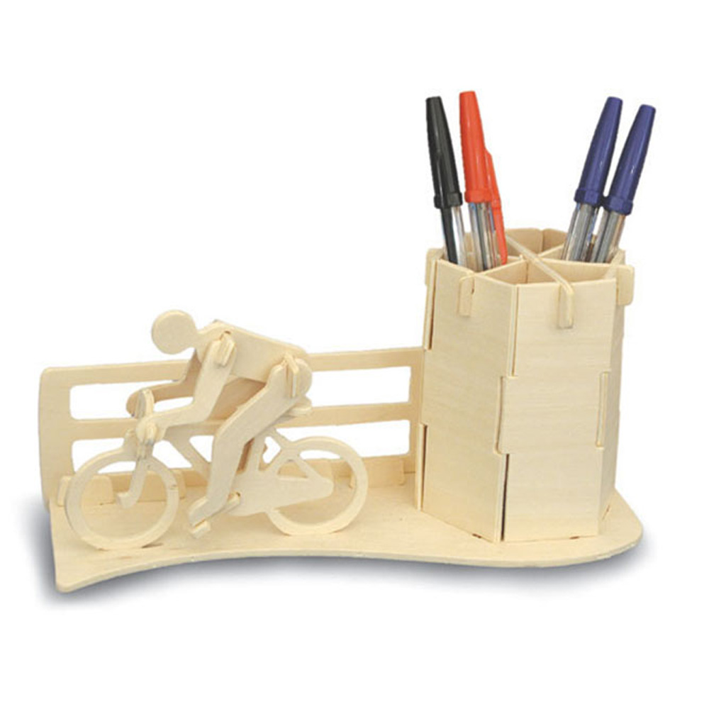 Woodcraft Construction Kit - Racing Bike Pen Holder