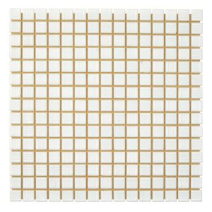 20mm Glass Mosaics - White