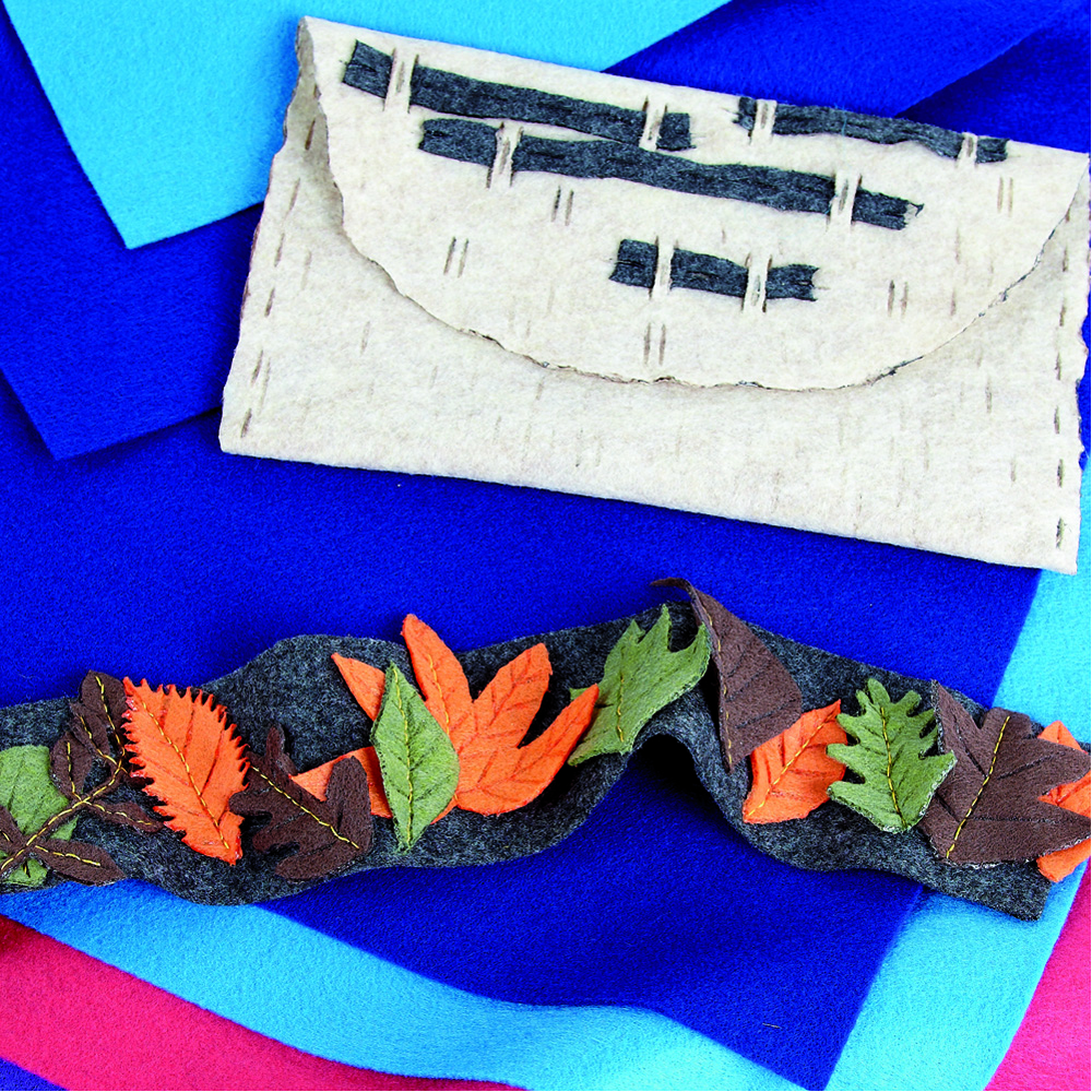 Polyester Fusing Felt Assortment. Pack of 12