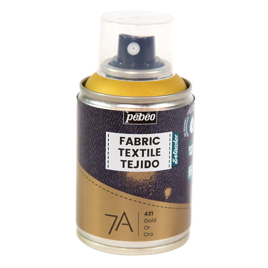 Pebeo Setacolor 7A Fabric Spray Paint 100ml - Gold