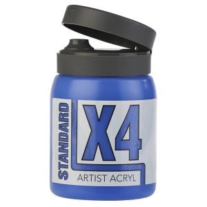 X4 Standard Acryl 500ml Bottle - Cobalt Blue Hue