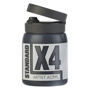 X4 Standard Acryl 500ml Bottle - Mars Black