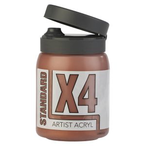 X4 Standard Acryl 500ml Bottle - Copper Metallic