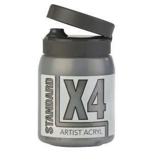 X4 Standard Acryl 500ml Bottle - Gun Metal