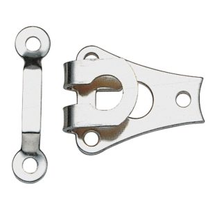 Trouser Hooks & Bars - Nickel Plated. Pack of 10 pairs
