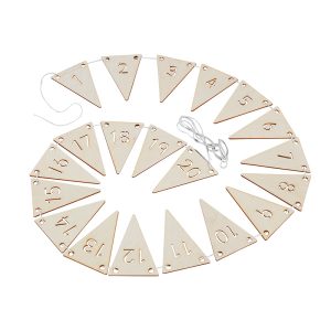 Wooden Number Bunting 1-20