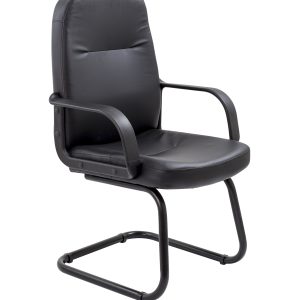 Canasta Visitor Chair | Black PU