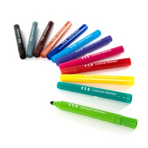 TTS Assorted Conical Fibre Tip Markers