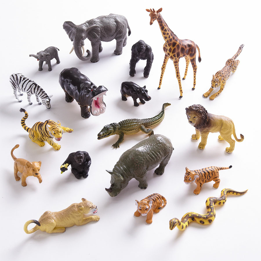 Small World Jungle Animal Collection 18pcs