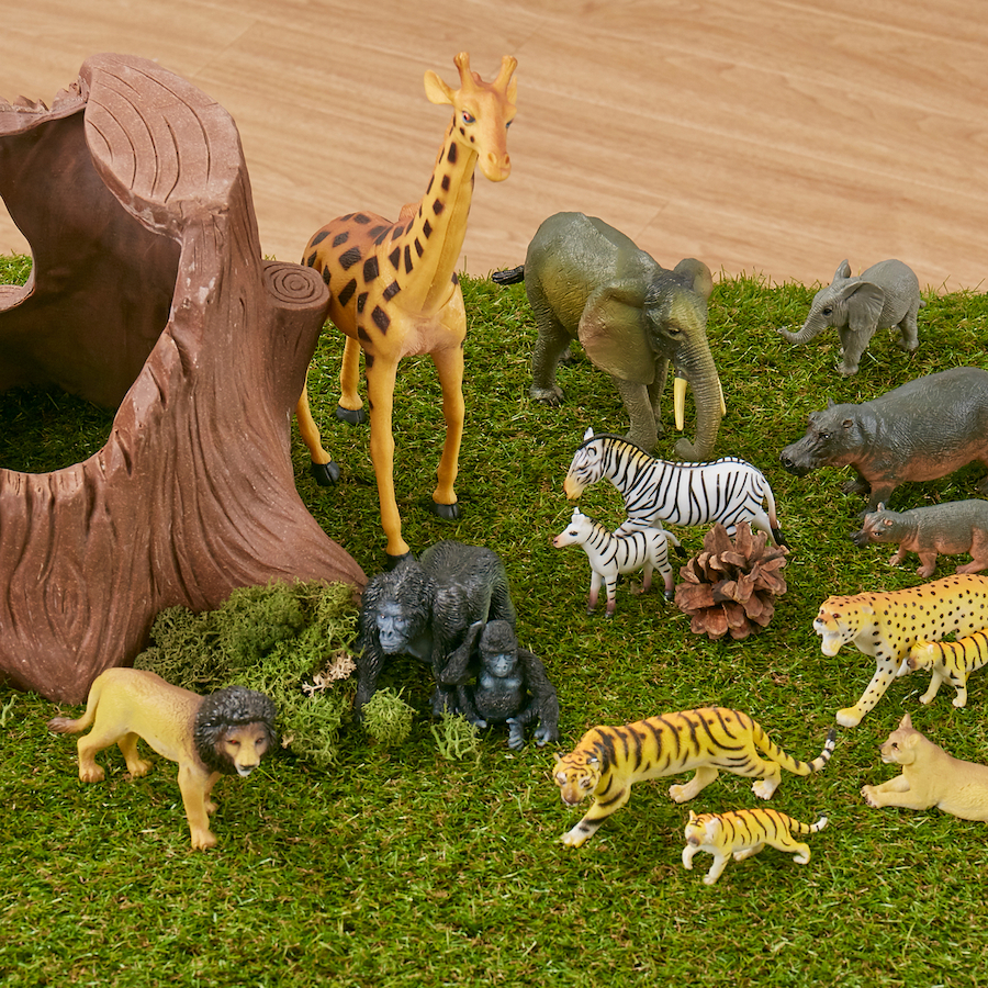 Small World Jungle Animal Collection 18pcs - Image 2