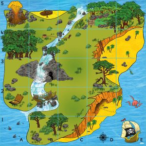 Bee-Bot® and Blue-Bot® Treasure Island Mat