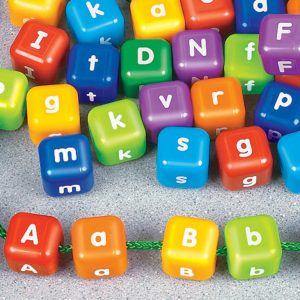 Alphabet Threading Beads