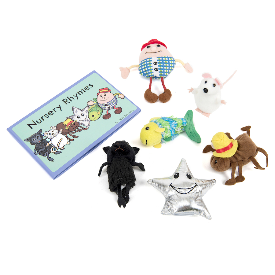 Nursery Rhyme Role Play Finger Puppet Set 6pcs