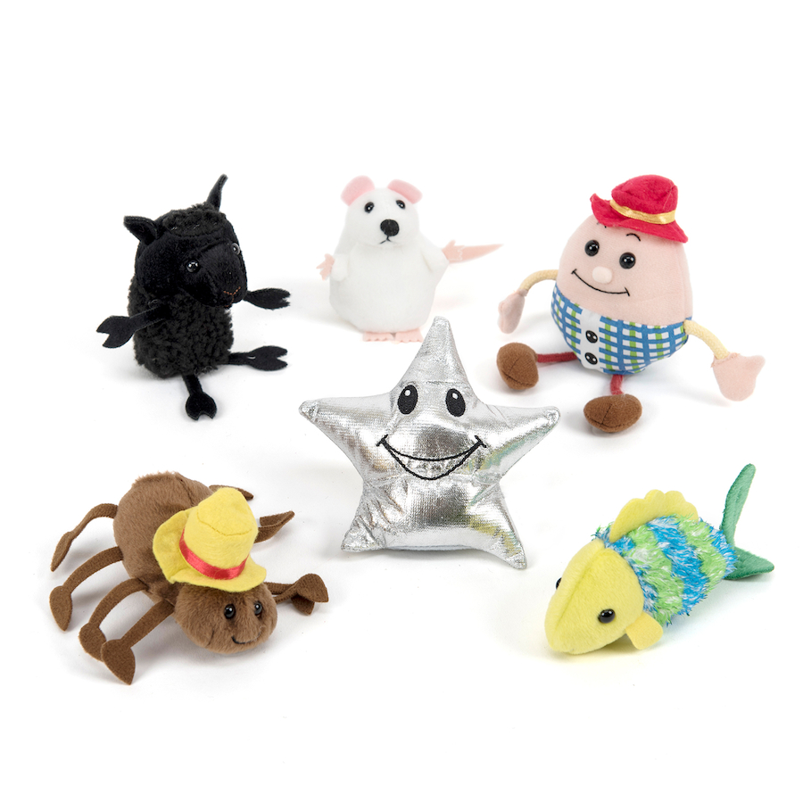 Nursery Rhyme Role Play Finger Puppet Set 6pcs - Image 2