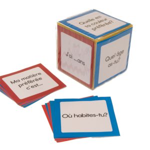 French Foam Dice Cards 48pk
