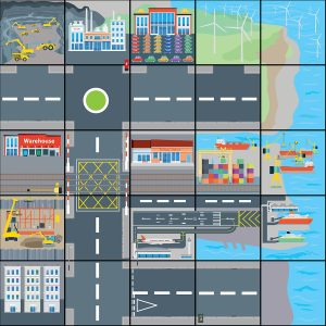 Transport and Industry Bee-Bot® Mat