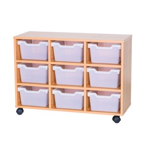 9 Cubby Tray Unit H650mm